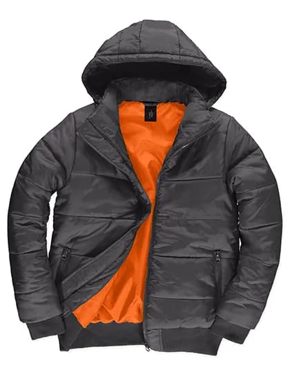 Men´s Jacket Superhood - Dark Grey (Solid)/Neon Orange
