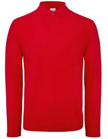 Men´s Long Sleeve Polo ID.001 - Red