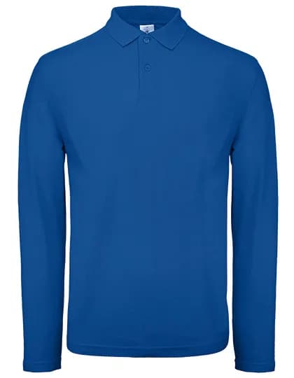 Men´s Long Sleeve Polo ID.001 - Royal Blue