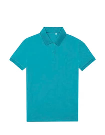 My Eco Polo 65/35 Women_° - Pop Turquoise