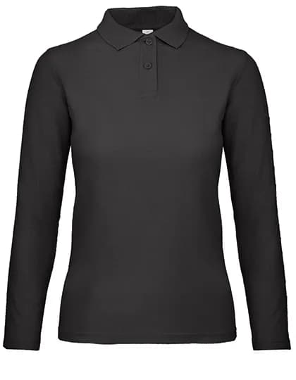 Women´s Long Sleeve Polo ID.001 - Black