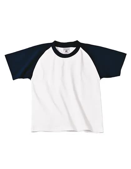Kids´ T-Shirt Base-Ball - White/Navy