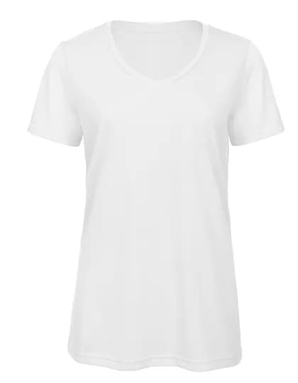 Women´s V-Neck Triblend T-Shirt - White