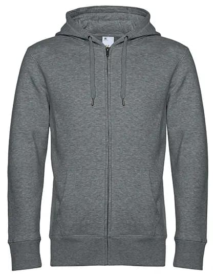 KING Zipped Hood Jacket_° - Heather Mid Grey