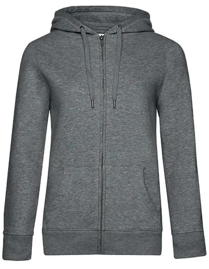 QUEEN Zipped Hood Jacket_° - Heather Mid Grey