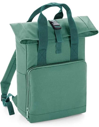 Twin Handle Roll-Top Backpack - Sage Green