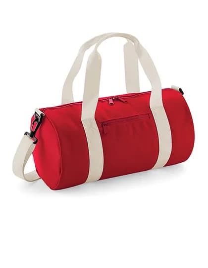 Mini Barrel Bag - Classic Red/Off White