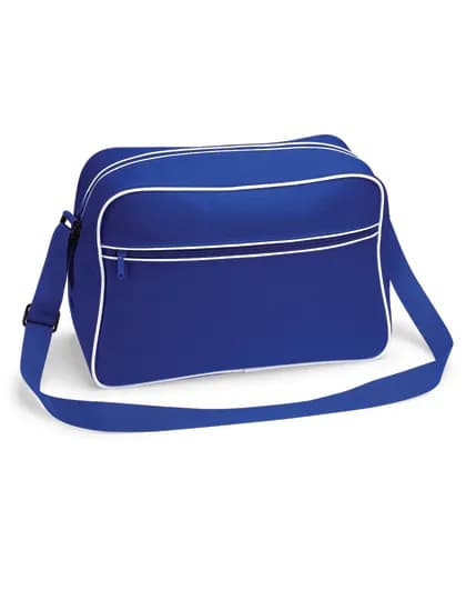 Retro Shoulder Bag - Bright Royal/White