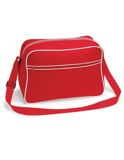 Retro Shoulder Bag - Classic Red/White