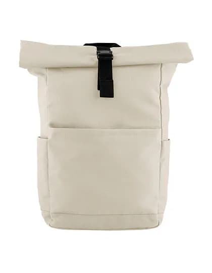 Premium Recycled Roll Top Backpack - Natural Stone