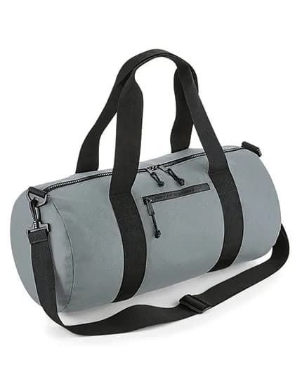 Recycled Barrel Bag - Pure Grey