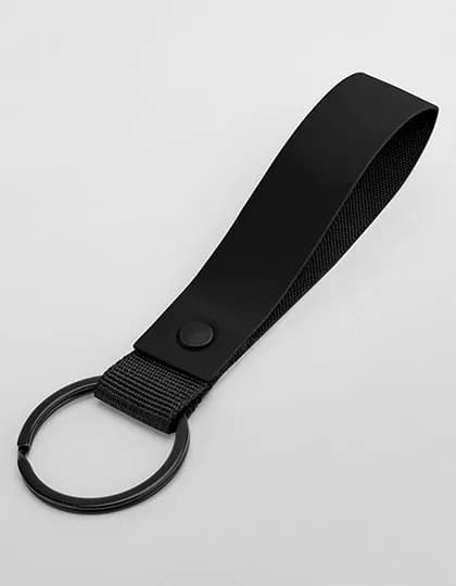 Matte PU Keyring - Black