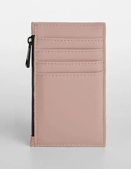 Matte PU Card Holder - Nude Pink