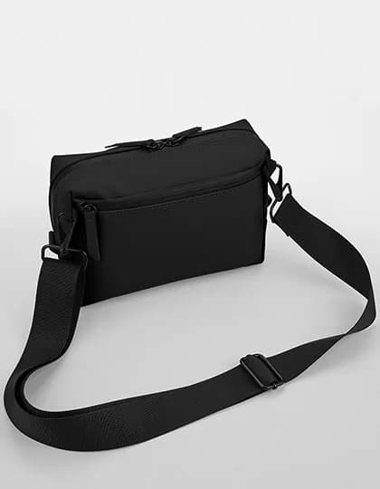 Matte PU Cross Body Bag - Black