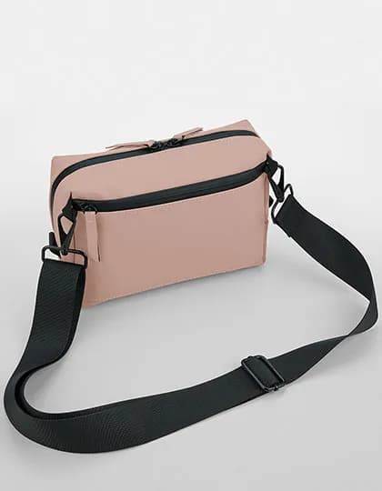 Matte PU Cross Body Bag - Nude Pink