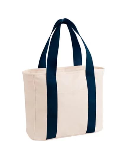 Edit canvas tote - Natural/Navy