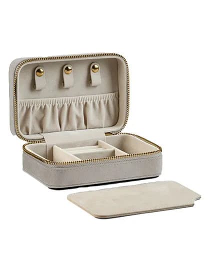 Velvet Travel Jewellery Box - Moonstone