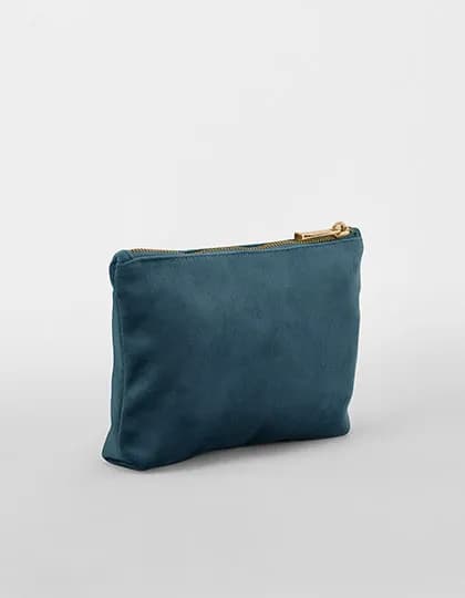Velvet Accessory Bag - Blue Topaz