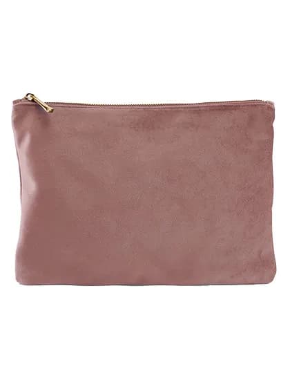 Velvet Accessory Pouch - Rose Quartz
