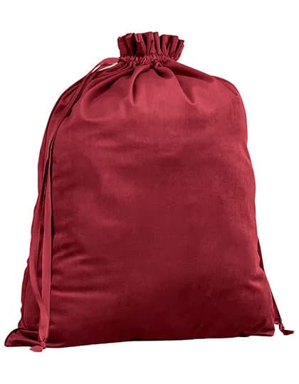 Velvet Gift Bag - Ruby Red