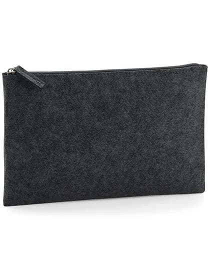 Felt Accessory Pouch - Charcoal Melange