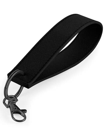 Boutique Wristlet Keyring - Black/Black