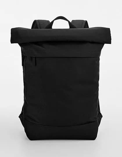 Simplicity Roll-Top Backpack - Black