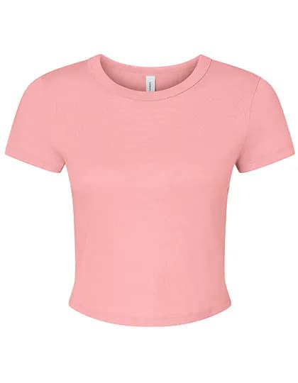 Women´s Micro Rib Baby Tee - Solid Pink Blend