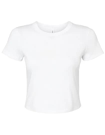 Women´s Micro Rib Baby Tee - Solid White Blend