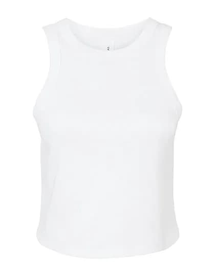 Women´s Micro Rib Racer Tank - Solid White Blend
