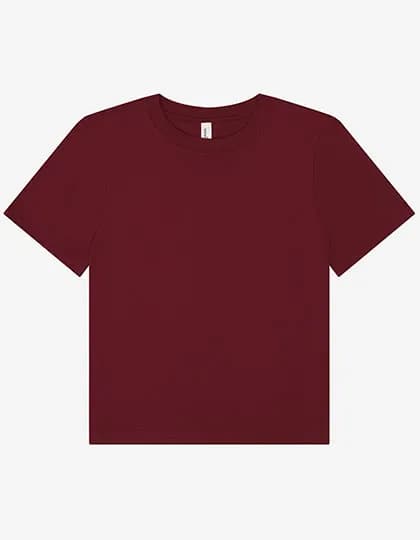 Women´s Heavy Boxy Tee - Maroon