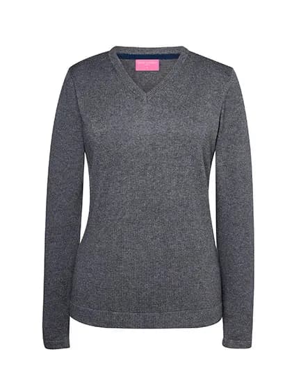 Women´s Atlanta V-Neck Jumper - Charcoal