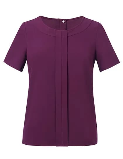 Women´s Verona Short Sleeve Blouse - Burgundy
