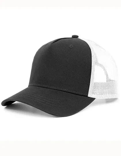5-Panel Trucker Cap Recycled - Black/White