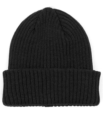 POLYLANA® Rib Beanie With Cuff - Black