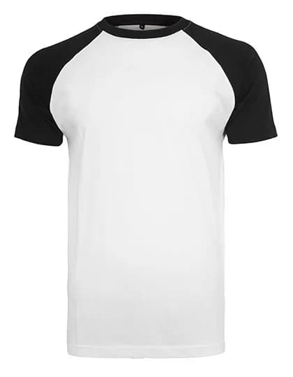 Raglan Contrast Tee - White/Black