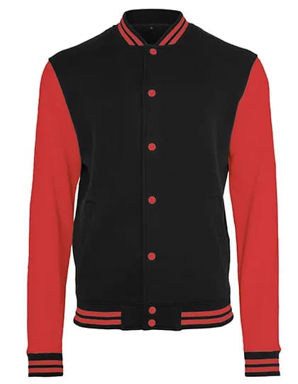 Sweat College Jacket - Black/Red