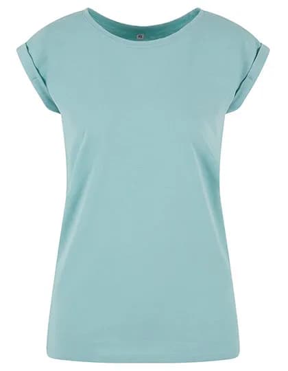 Ladies´ Extended Shoulder Tee - Blue Mint