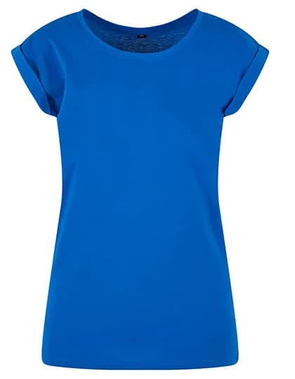 Ladies´ Extended Shoulder Tee - Bright Blue