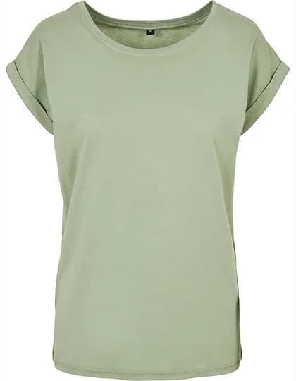 Ladies´ Extended Shoulder Tee - Soft Salvia