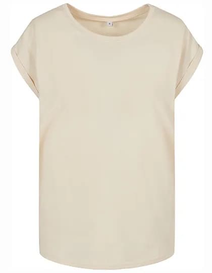 Ladies´ Extended Shoulder Tee - White Sand