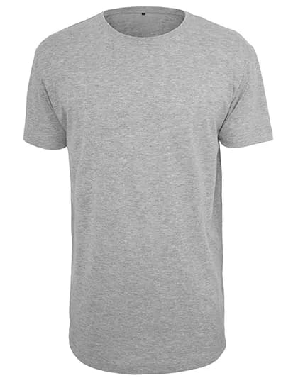 Shaped Long Tee - Heather Grey