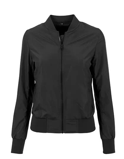 Ladies´ Nylon Bomber Jacket - Black