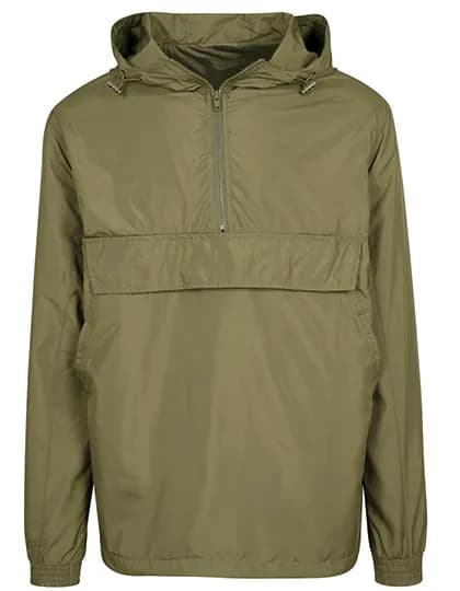 Basic Pull Over Jacket - Olive