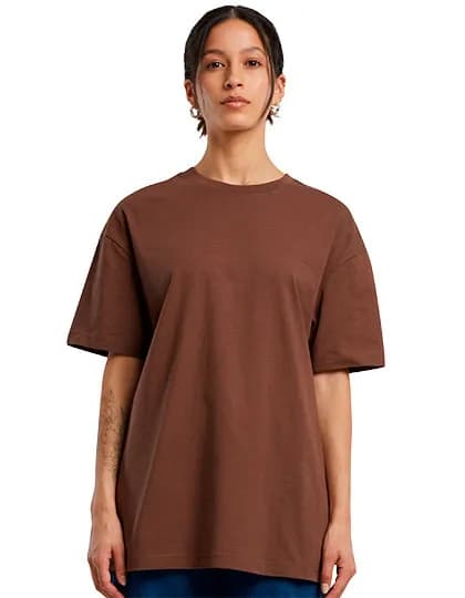 Ladies´ Oversized Boyfriend Tee - Chocolate Brown