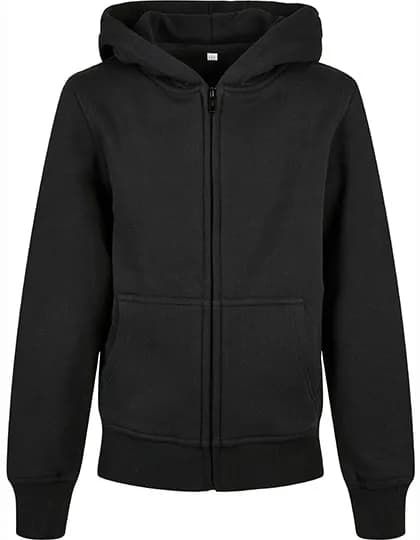 Kids´ Organic Basic Zip Hoody - Black