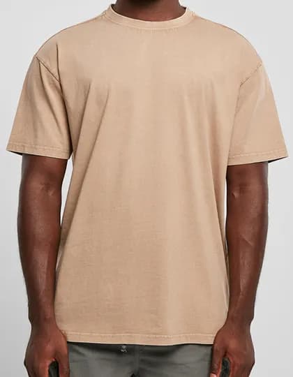 Acid Washed Heavy Oversize Tee - U. Beige