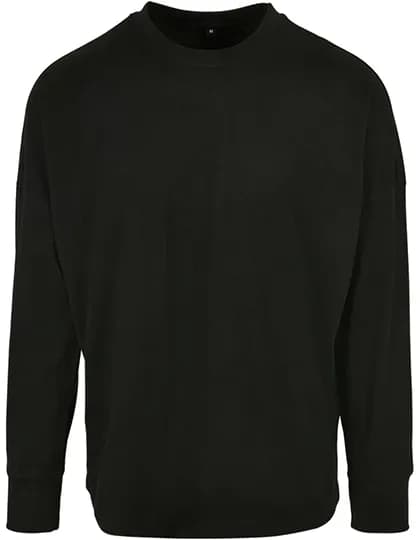 Oversized Cut On Sleeve Longsleeve - Black