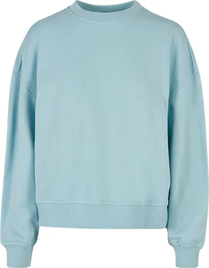 Ladies Oversized Crewneck Sweatshirt - Ocean Blue