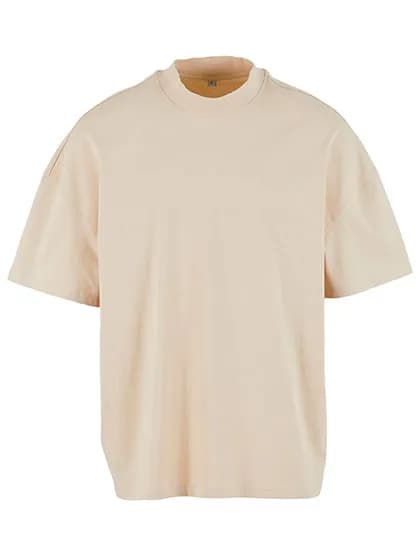 Men´s Oversized Mock Neck Tee - Sand